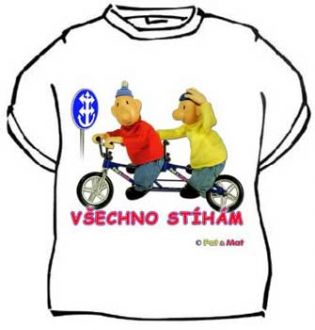 Tričko - Pat a Mat - Všechno stíhám