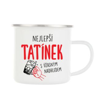 Plechový smaltový hrnek - Nejlepší tatínek